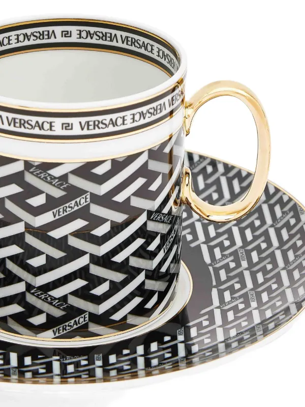 Versace ラ グレカ シグネチャー コーヒーセット | ブラック | FARFETCH JP
