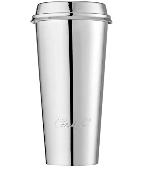 Christofle logo-lettering coffee cup