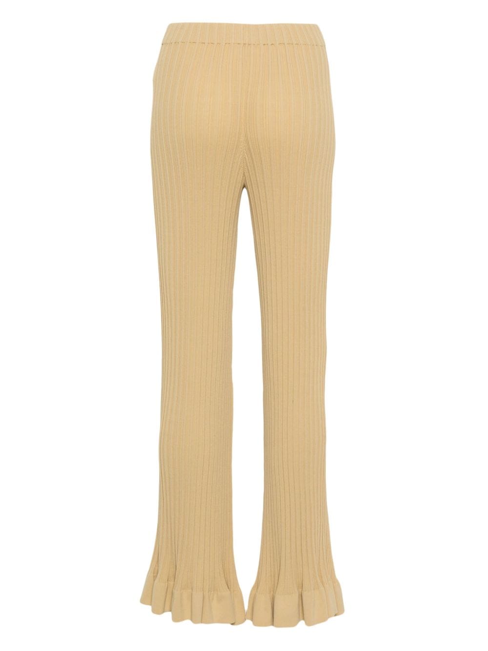 Shop By Malene Birger Kenzie High-waist Flared Trousers In Neutrals