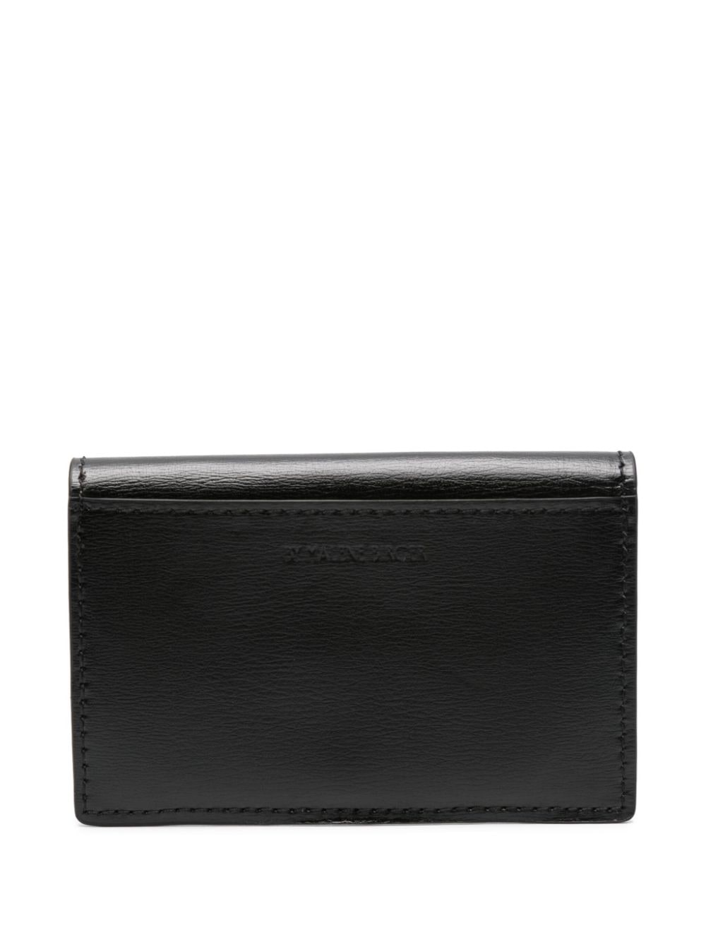 Shop By Malene Birger Aya Logo-plaque Leather Wallet In Black