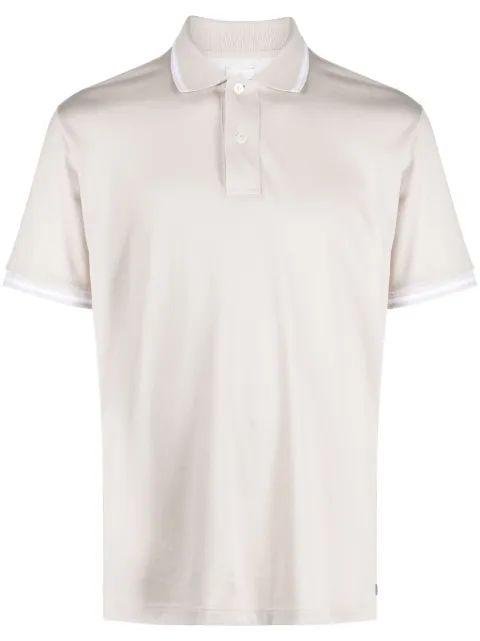 Eleventy short-sleeved cotton polo shirt