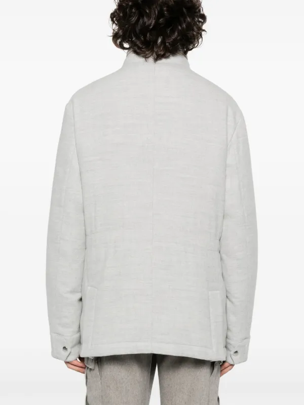 Eleventy Field Wool Jacket | Grey | FARFETCH
