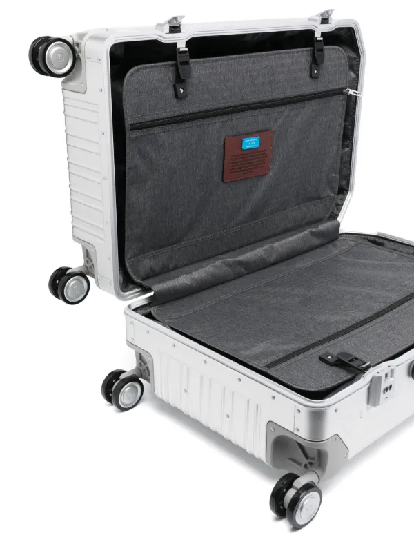 PIQUADRO Medium Aluminium Suitcase Grey FARFETCH PH