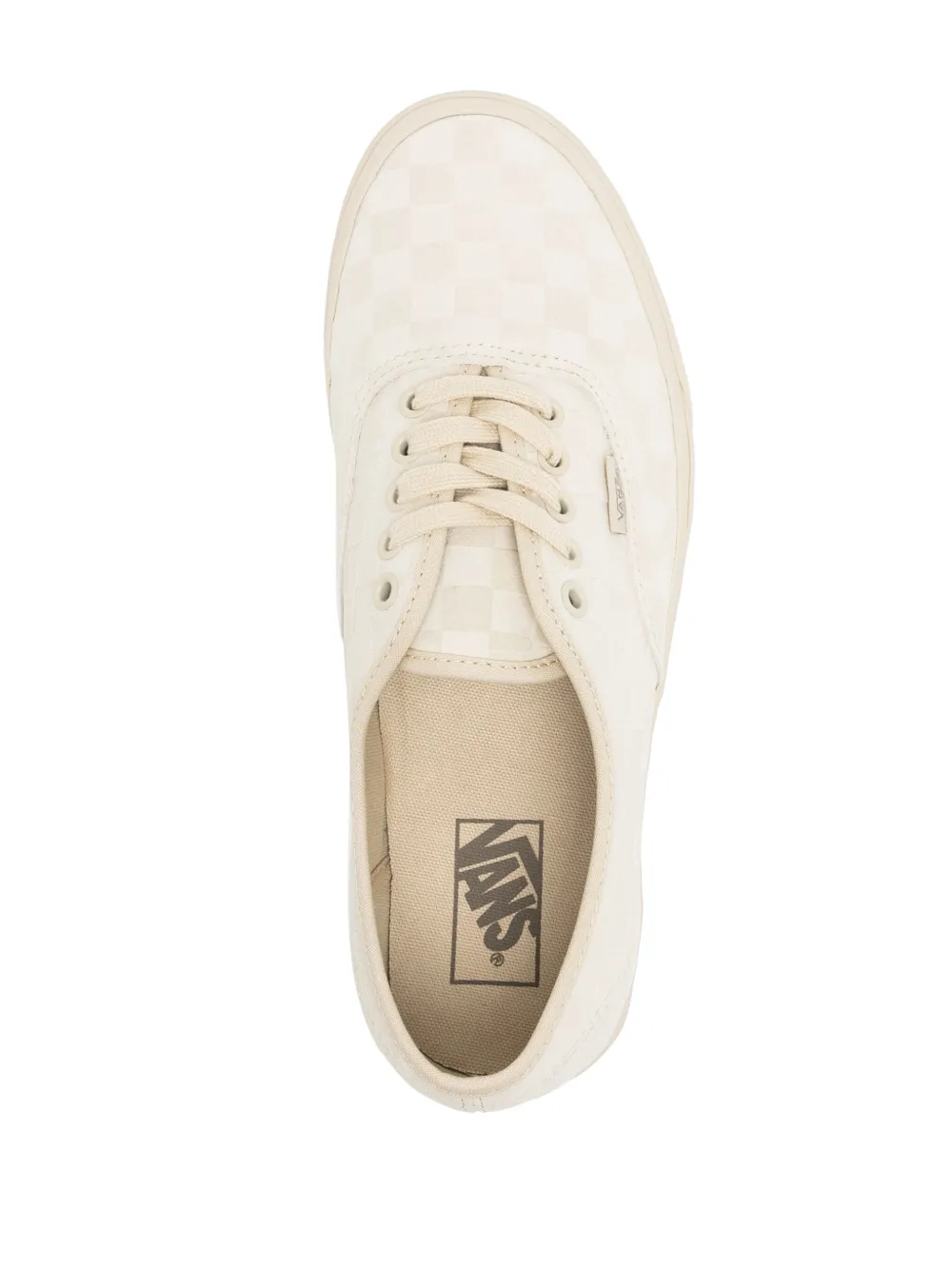 Vans logo-patch check-pattern sneakers Neutrals