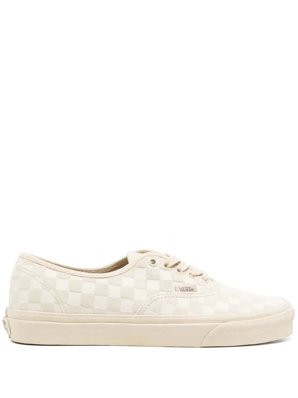 Vans logo-patch check-pattern sneakers | Neutrals | Image 1