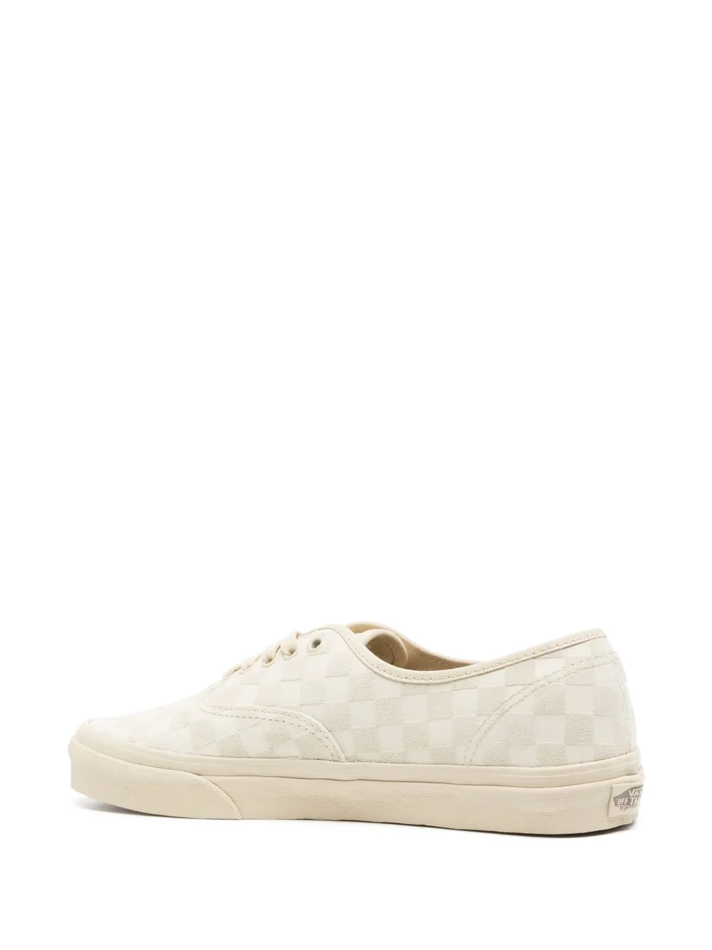 Vans logo-patch check-pattern sneakers Neutrals