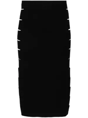 スカート ALAIA ZEBRA PENCIL SKIRT Alaïa zebra-jacquard Pencil Skirt | Black | FARFETCH