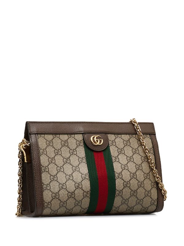 Gucci Pre Owned 2015 2018 GG Supreme Ophidia Shoulder Bag Farfetch