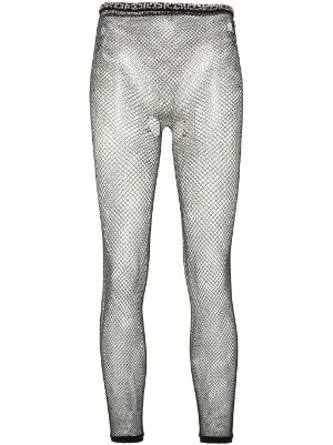 Gucci Logo diamond-embellished Tights - Farfetch