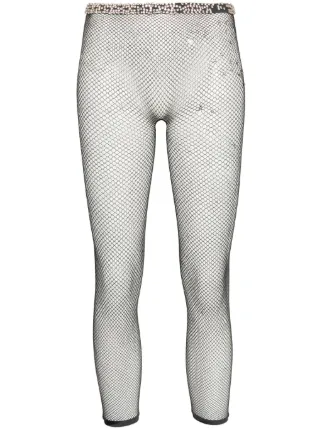 Maison Margiela ラインストーン レギンス | ブラック | FARFETCH JP