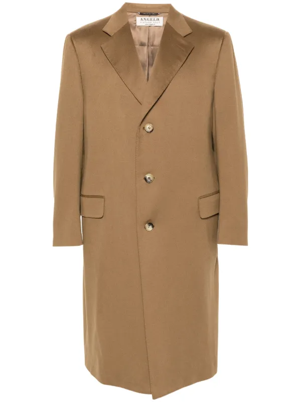 Vintage Cult 1990s Notched Lapels Cashmere Coat