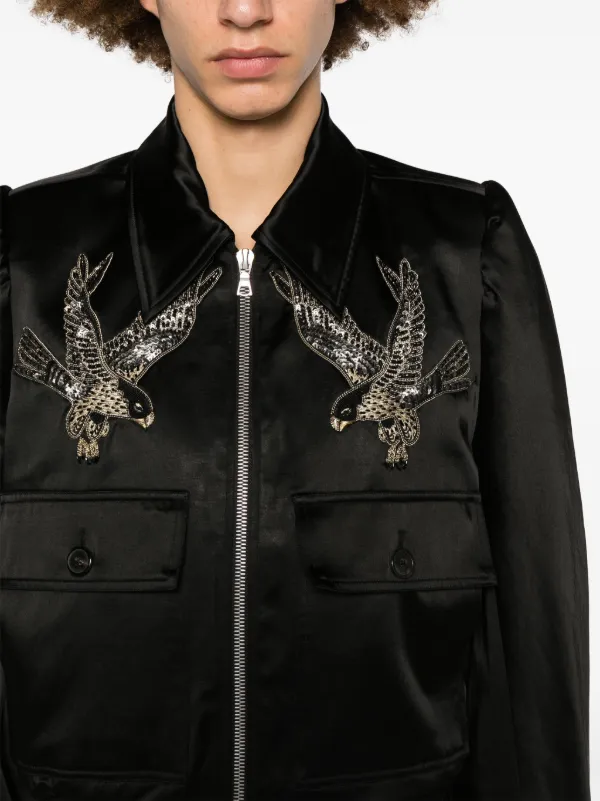 DRIES VAN NOTEN Embroidered Bomber Jacket - Farfetch