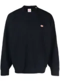 Danton logo-patch fleece sweatshirt - Blue