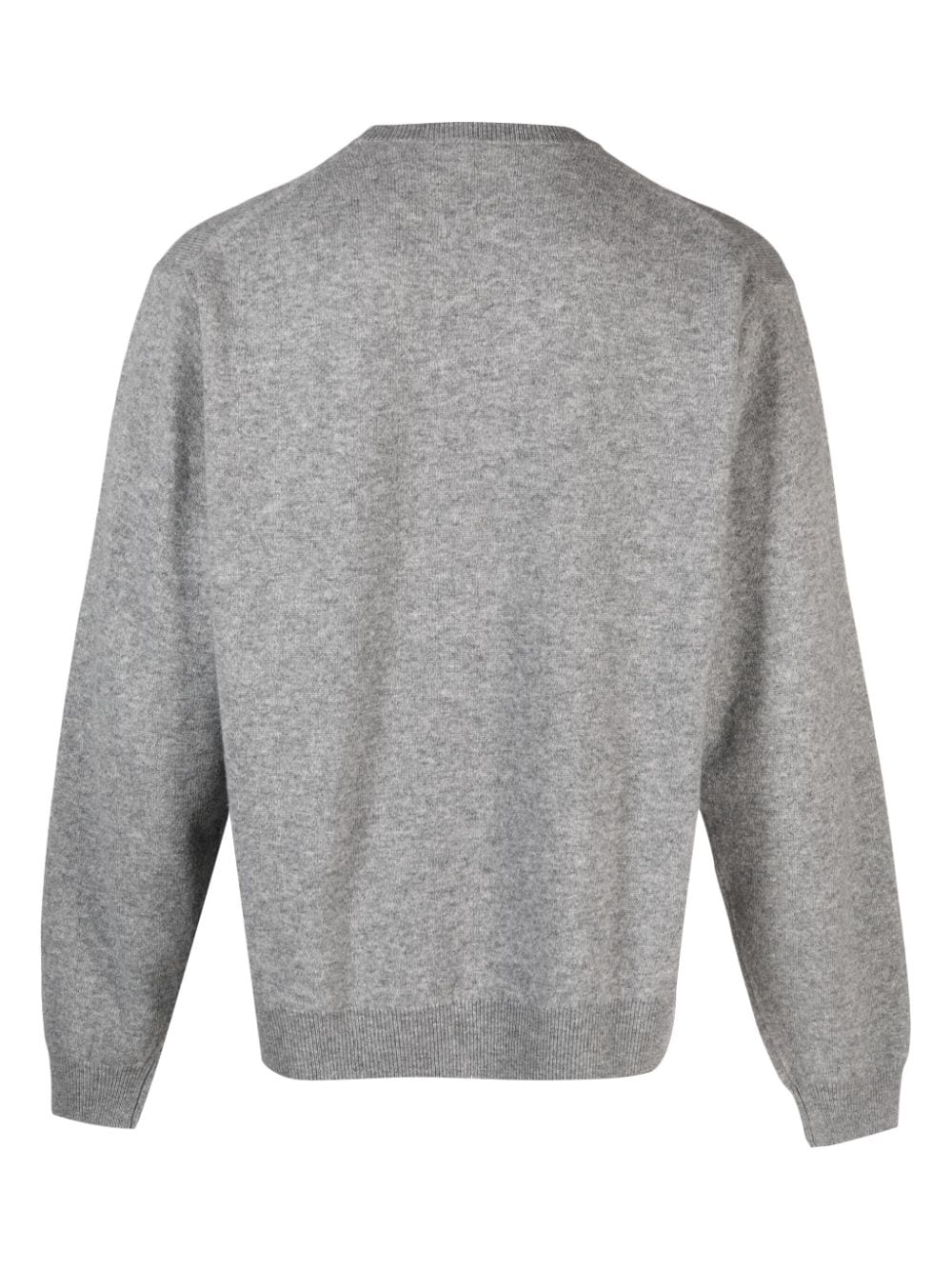 Shop Danton Logo-patch Wool Jumper In Grey