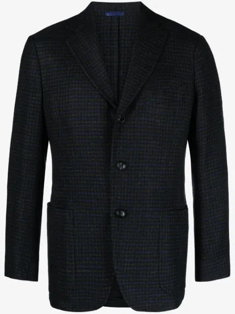 SARTORIO NAPOLI plaid-check wool blend blazer
