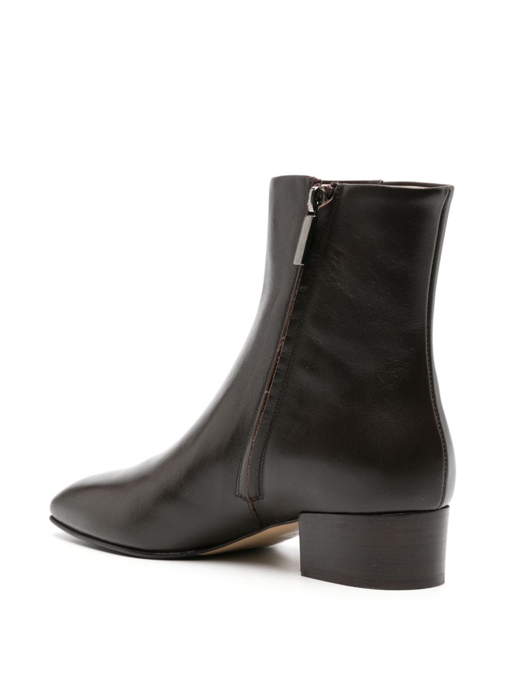 Shop Scarosso Ambra35mm Leather Boots In Brown