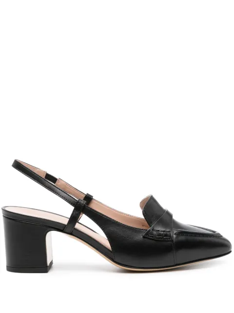 Scarosso Bianca 60mm leather pumps