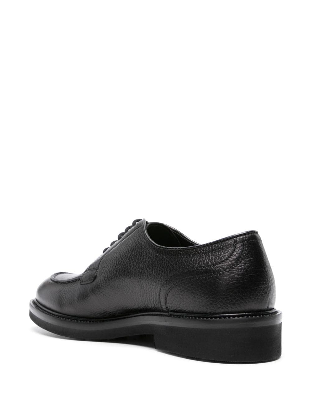 Shop Scarosso Mario Leather Derby Shoes In Black