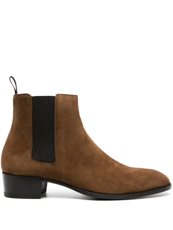 SAINT LAURENT スエード ブーツ ブラウン（三越伊勢丹 | SAINT LAURENT 