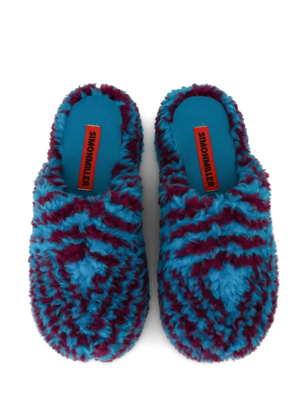 Faux best sale shearling clogs