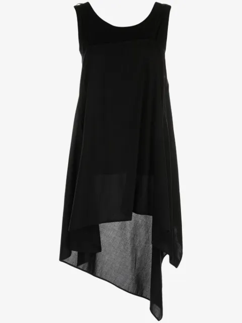 Yohji Yamamoto scoop-back cotton top 