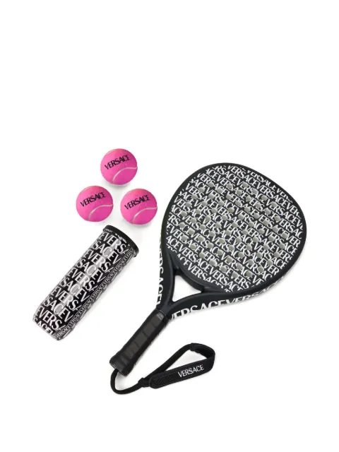 Versace logo-print paddle racket