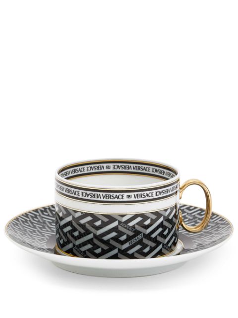 Versace x Rosenthal La Greca Signature tea cup and saucer