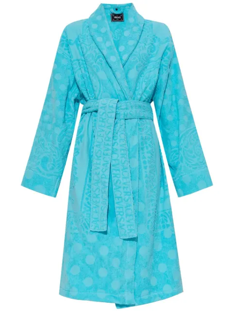 Versace small Baroque-pattern bathrobe