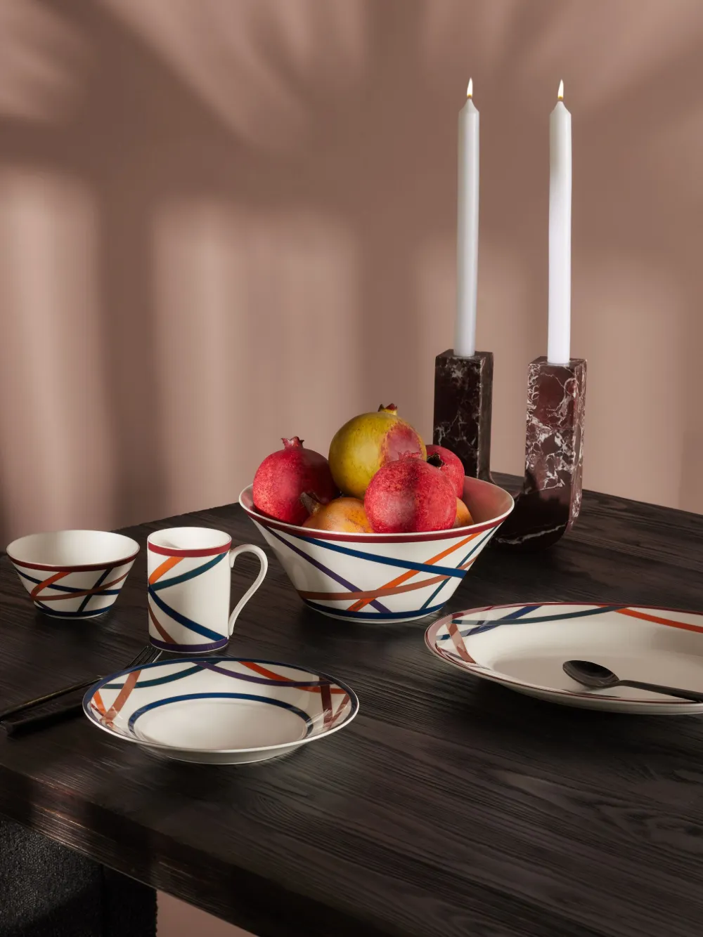 Missoni Nastri Salad Bowl (26.5cm) In White