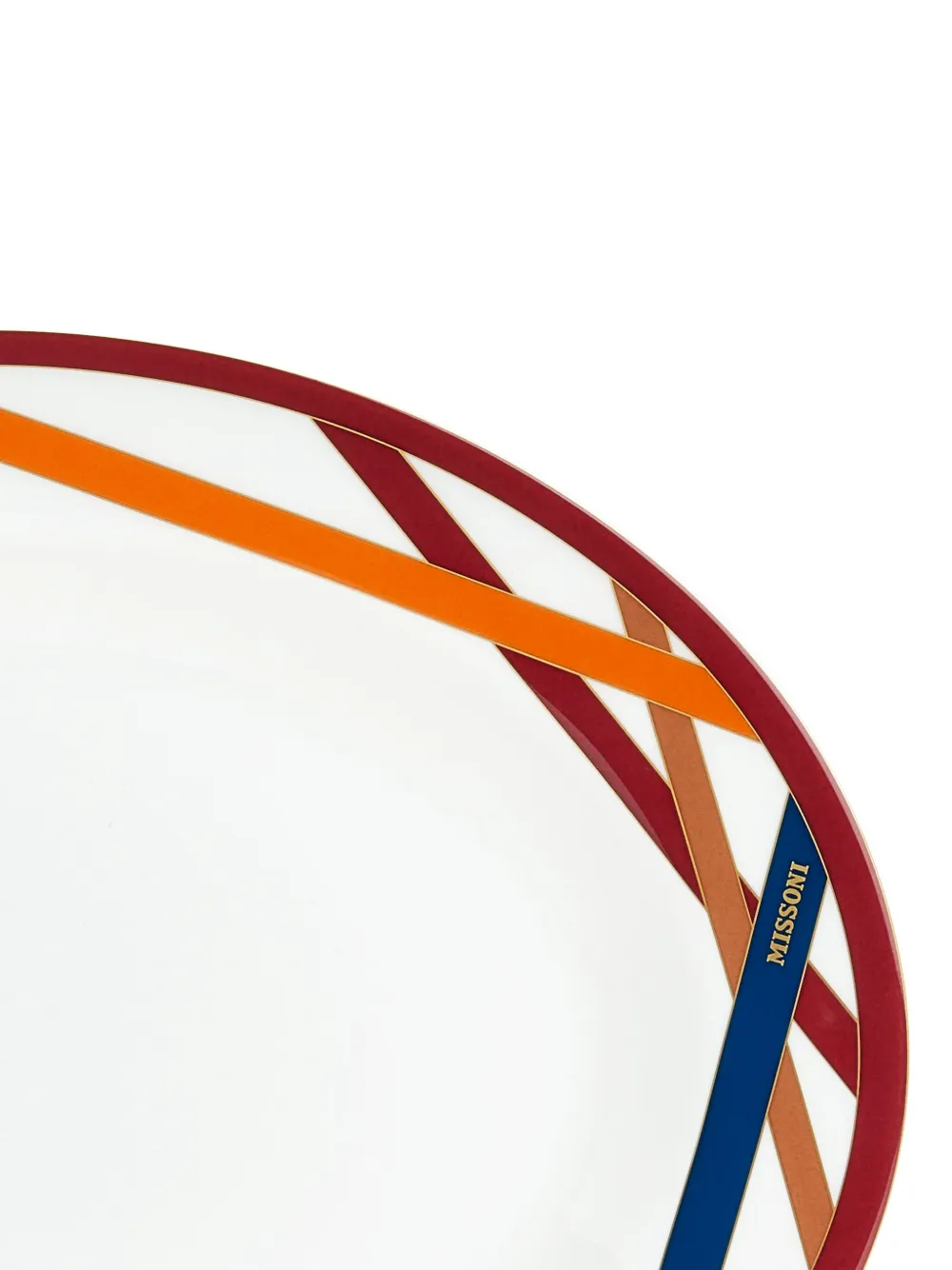 Missoni Nastri Oval Dish In White