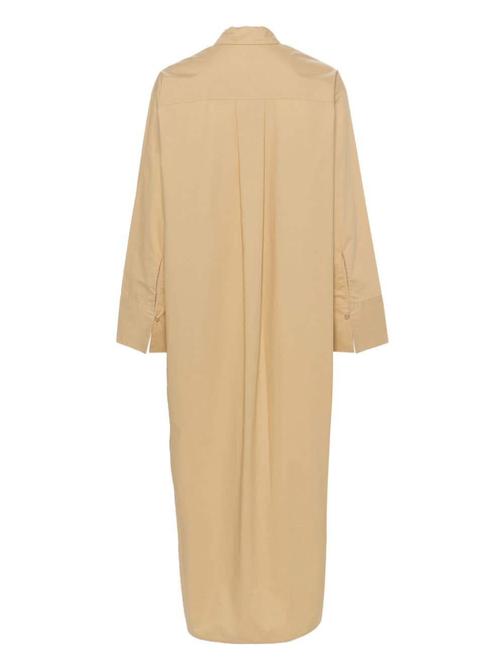 Shop By Malene Birger Perros Organic Cotton Maxi Dress In Brown