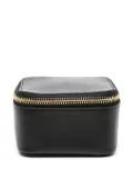 By Malene Birger Aya leather makeup bag - Black