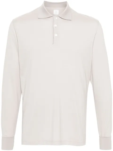 Eleventy long-sleeve jersey polo shirt