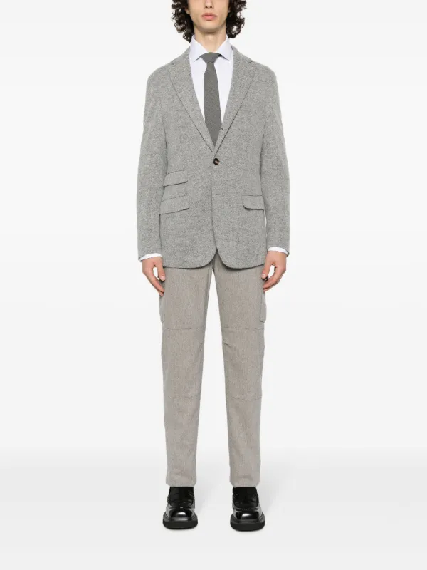 [LOW CLASSIC] / ☆ 24FW FINE ALPACA WOOL BLAZER COAT / GREY LOW CLASSIC] / ☆ 24FW FINE ALPACA WOOL BLAZER COAT / GREY