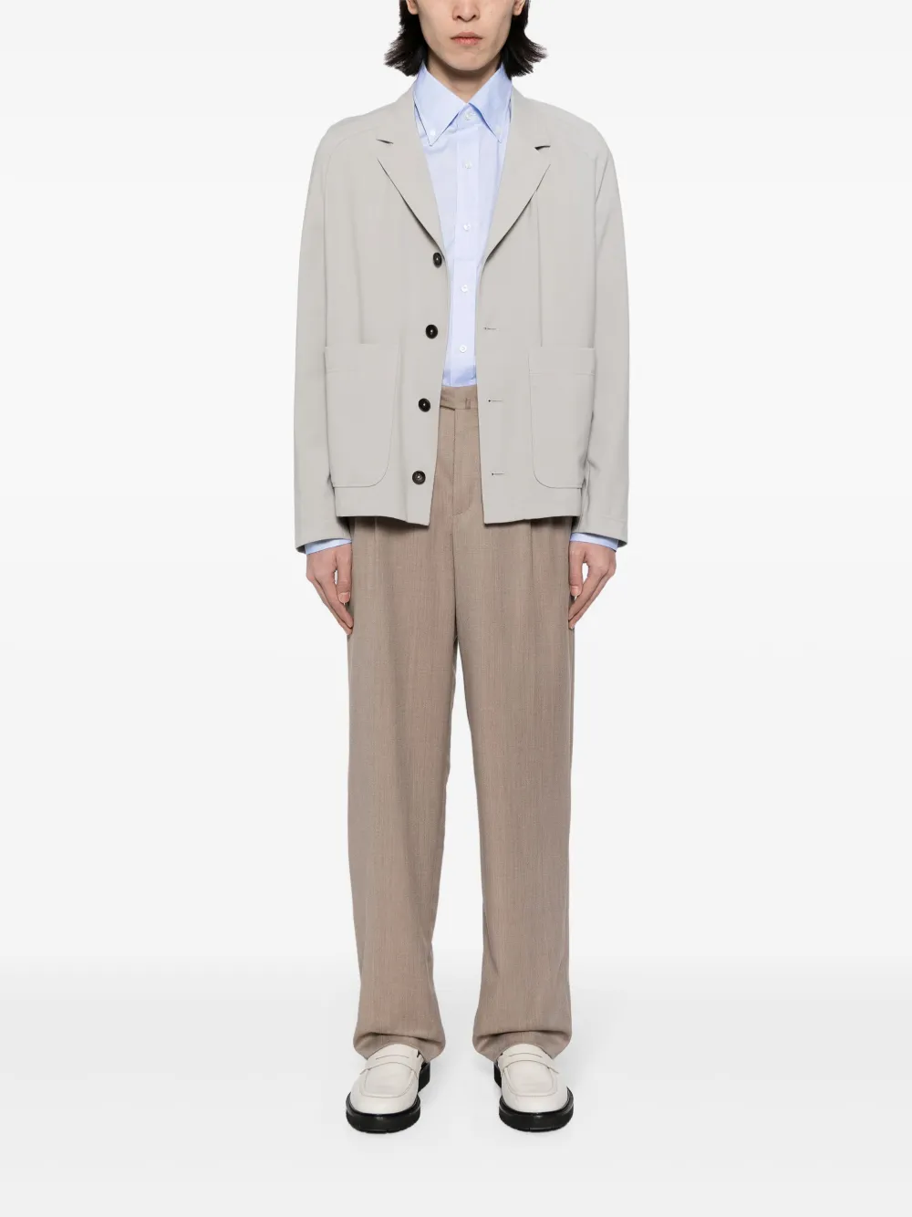 Luciano Barbera Button-down overhemd - Blauw