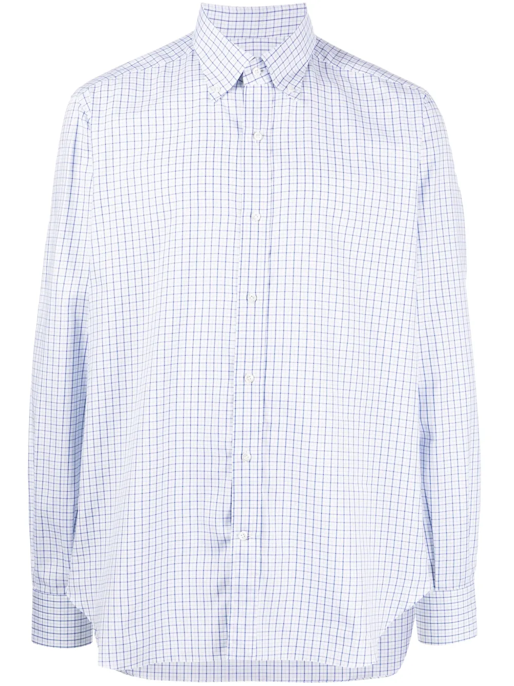 Luciano Barbera Kariertes Button-down-Hemd | Blau | Image 1