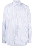 Luciano Barbera check-print button-down shirt - Blue