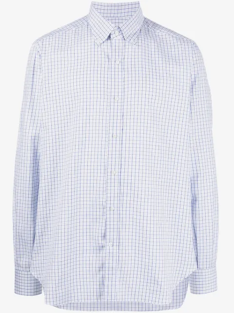 Luciano Barbera check-print button-down shirt 