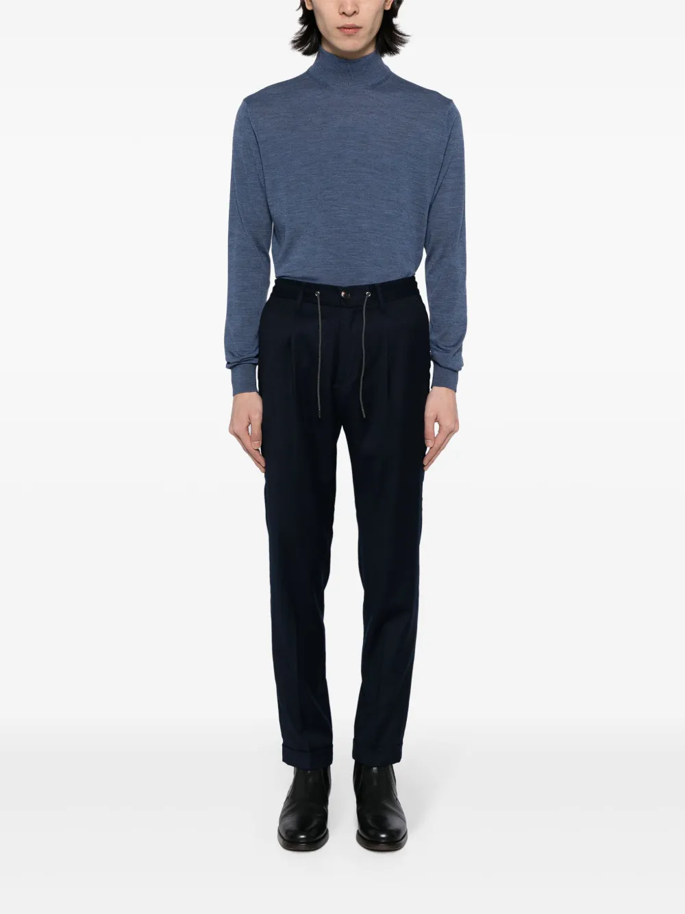 Luciano Barbera roll-neck wool jumper | Knitted Sweaters | Image 2
