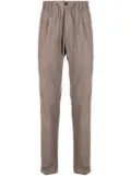 Luciano Barbera elasticated-waist tapered-leg trousers - Brown