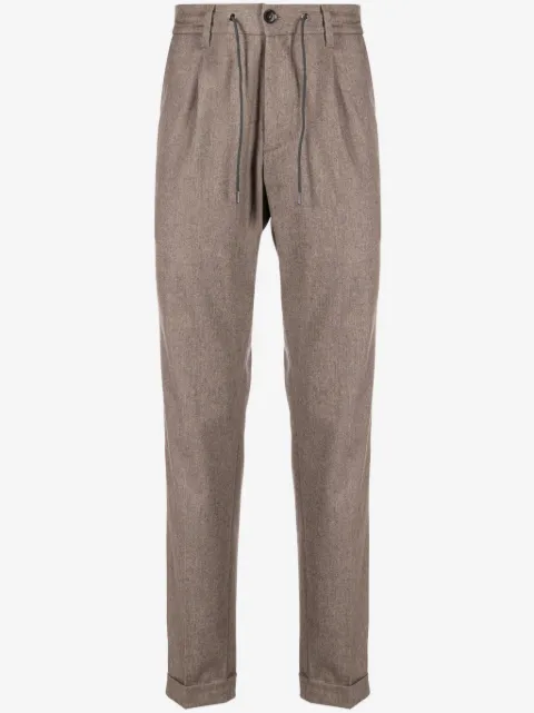 Luciano Barbera pantalon fuselé à taille élastiquée