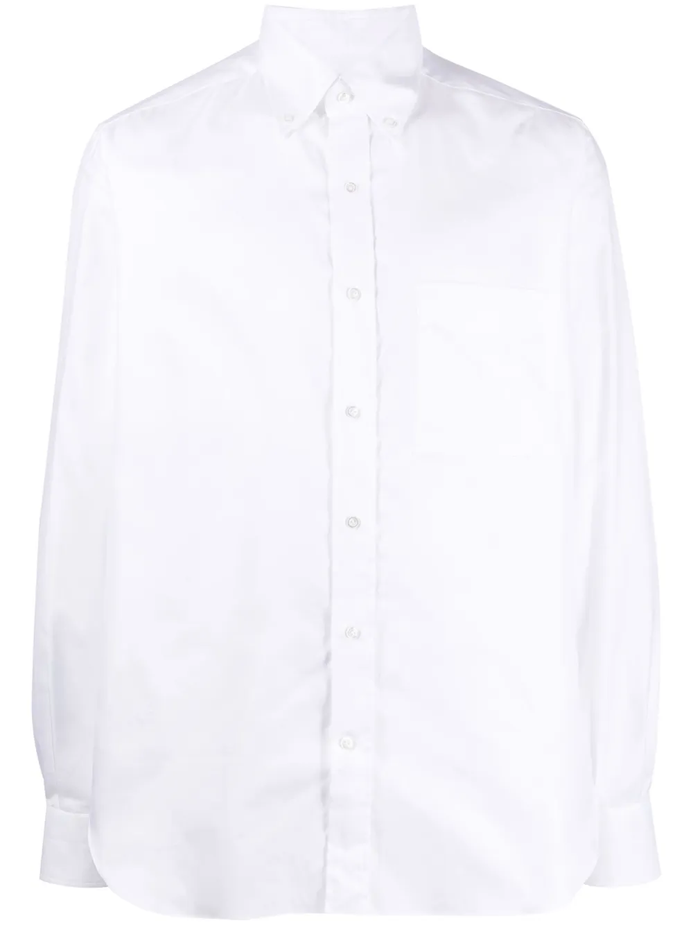 Luciano Barbera button-down cotton shirt | White | Image 1
