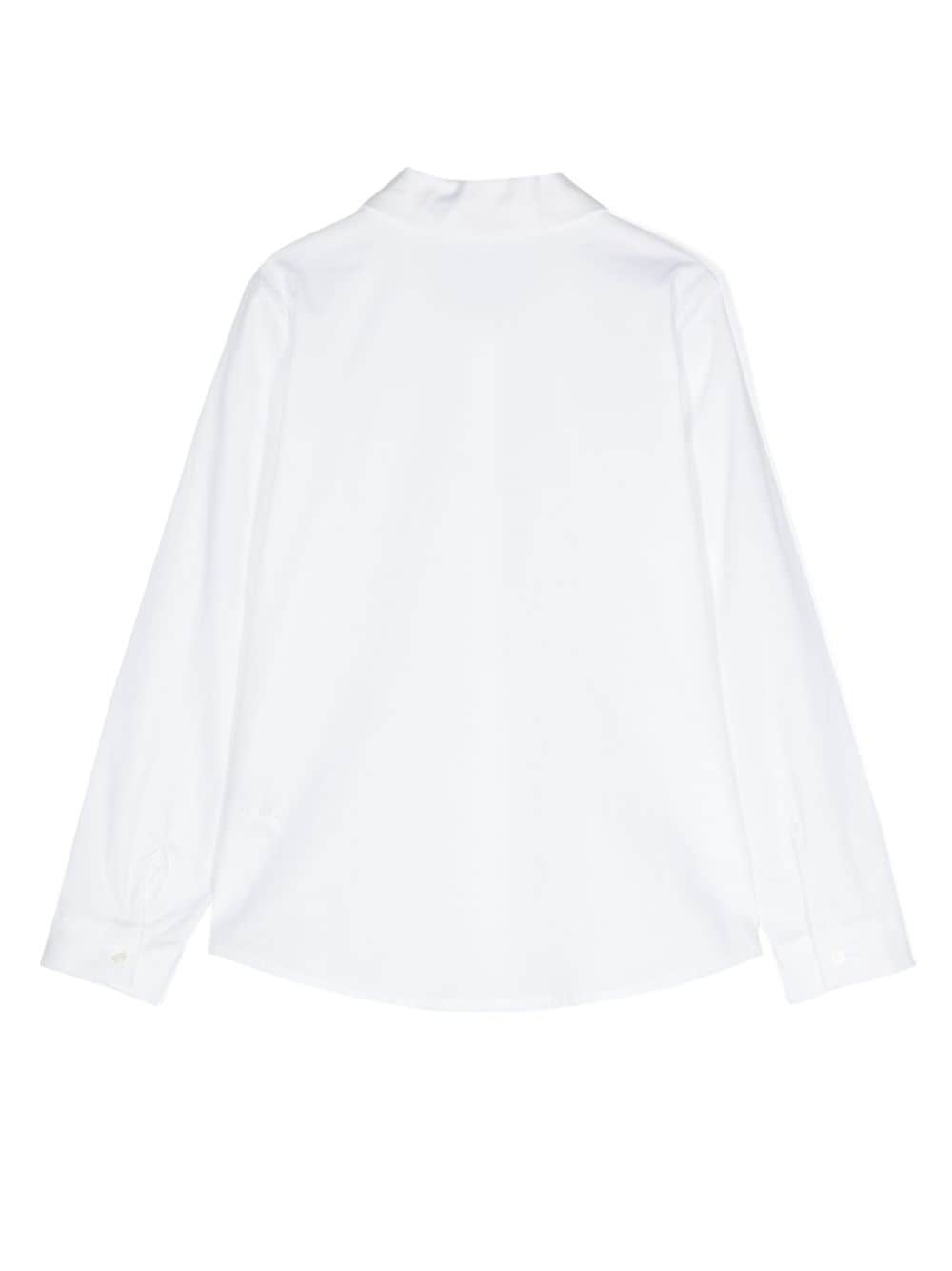 Il Gufo Shirt met klassieke kraag en lange mouwen - Wit