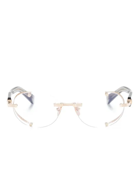 Balmain Eyewear lentes con armazón redonda