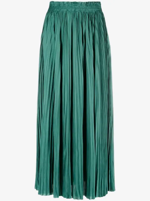 Ulla Johnson pleated satin midi skirt