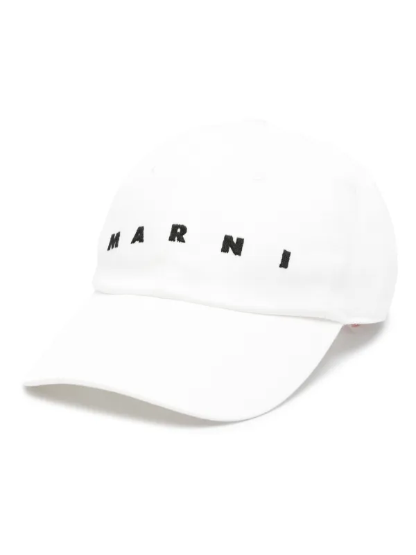Marni ロゴ キャップ | ホワイト | FARFETCH JP