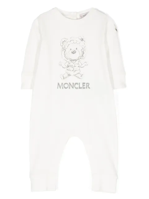 Moncler Enfant logo-print cotton romper