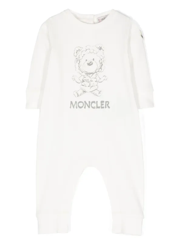 【MONCLER】x FRGMT Cartoon Logo Cotton フーディ ホワイト MONCLER FRAGMENT - Cartoon logo hoodie | Leam Roma - Luxury