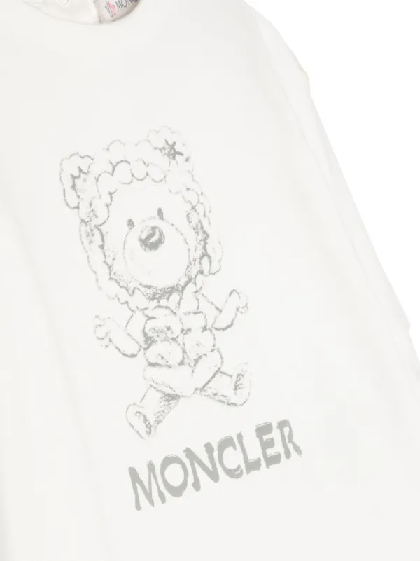 【MONCLER】x FRGMT Cartoon Logo Cotton フーディ ホワイト MONCLER FRAGMENT - Cartoon logo hoodie | Leam Roma - Luxury