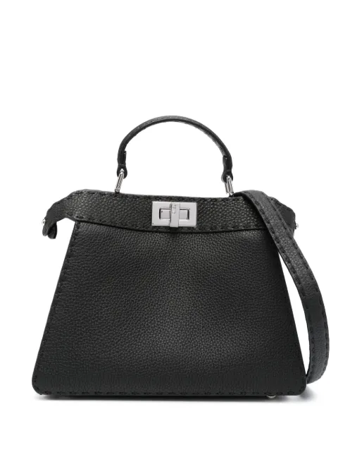 FENDI Peekaboo mini leather tote bag